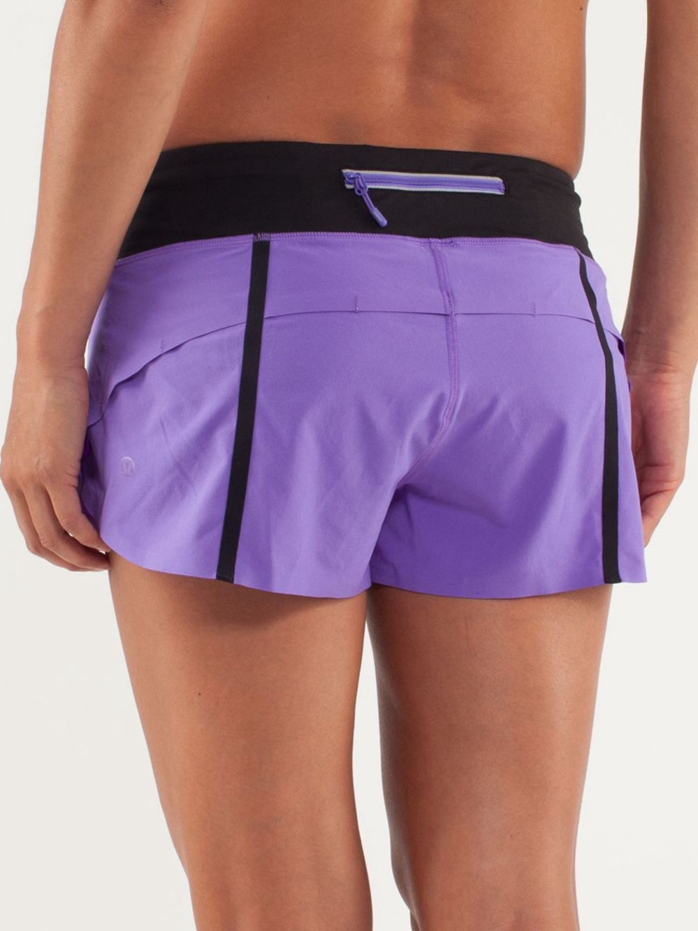 lululemon Speed shorts naked seam size 4 XS purple black
